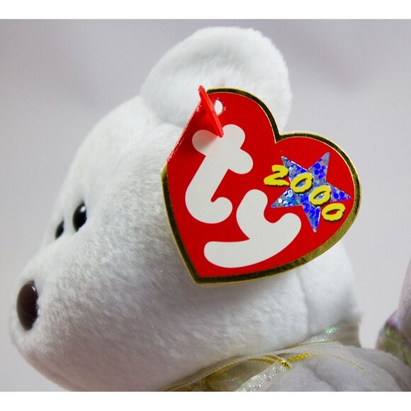 Ty Beanie Baby Halo II Angel Bear - 2000 6th Gen - Picture 2 of 9